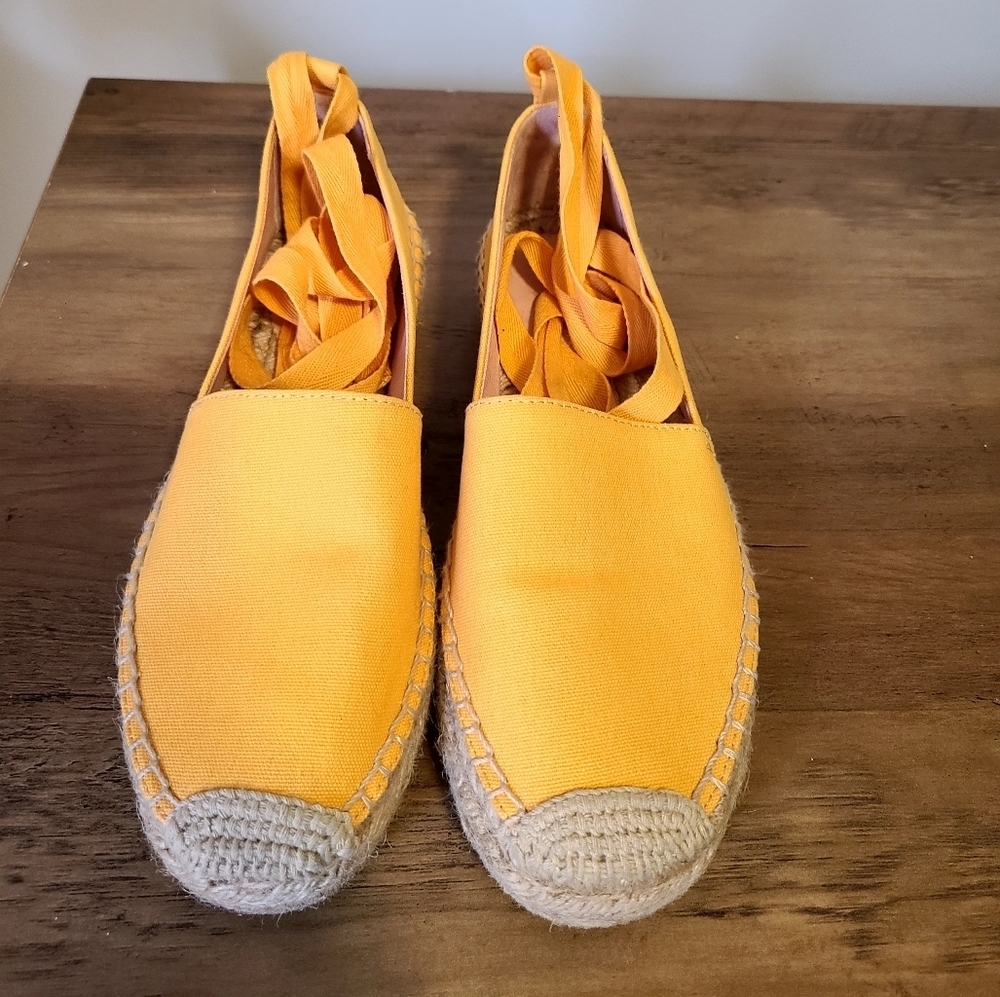 J crew lace up espadrilles